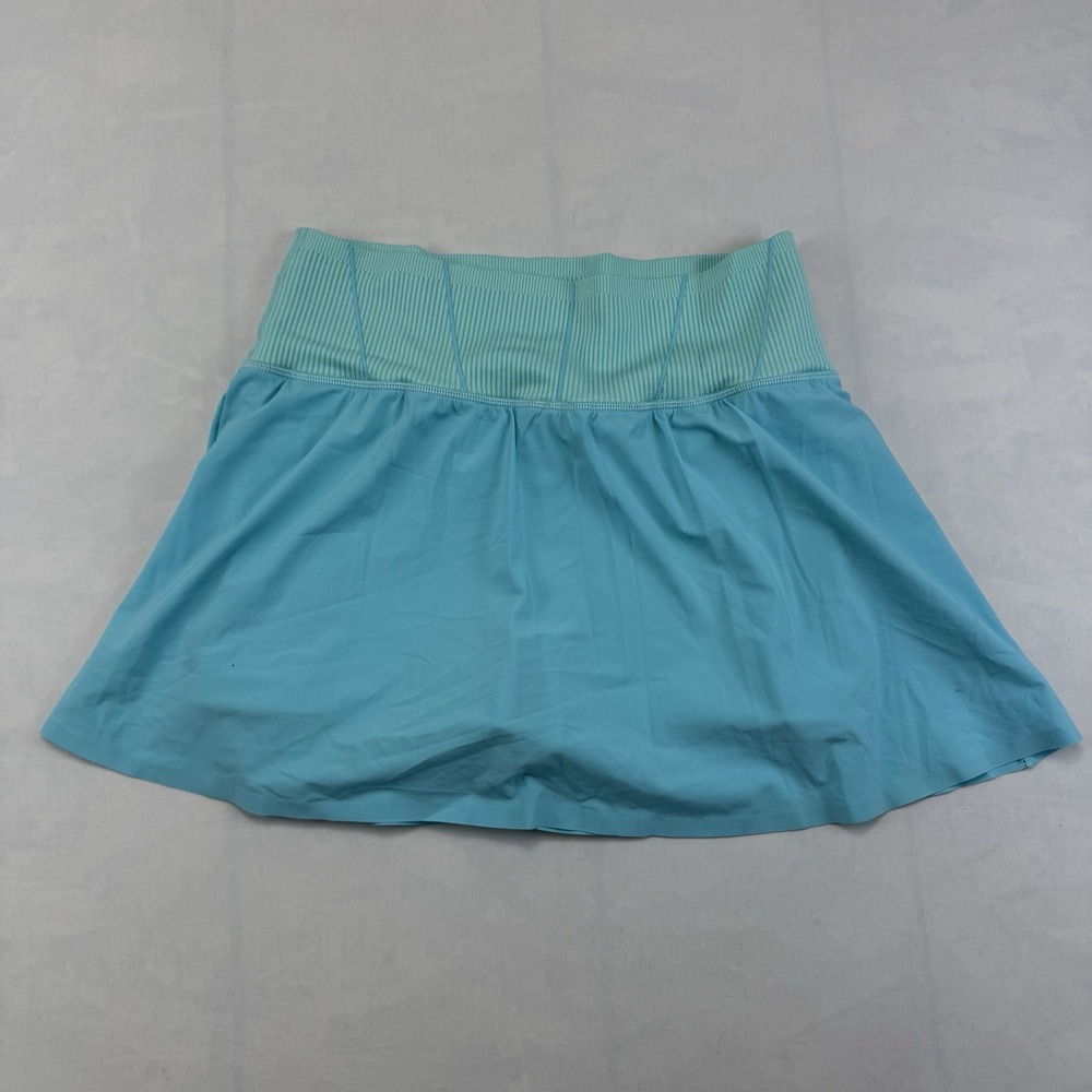 OFFLINE by Aerie Womens L Turquoise Blue High Waisted Flowy Athletic Skort
